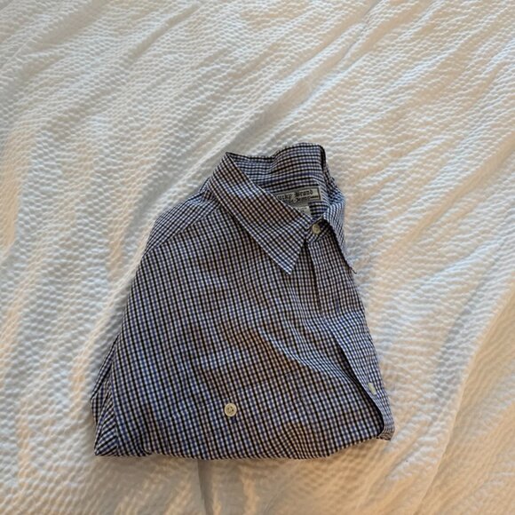 LUCKY BRAND Single Needle Tailored Long Sleeve Button Up Shirt Men's L - Picture 5 of 5